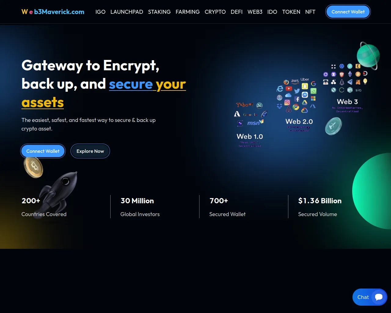 Screenshot of web3maverick.com