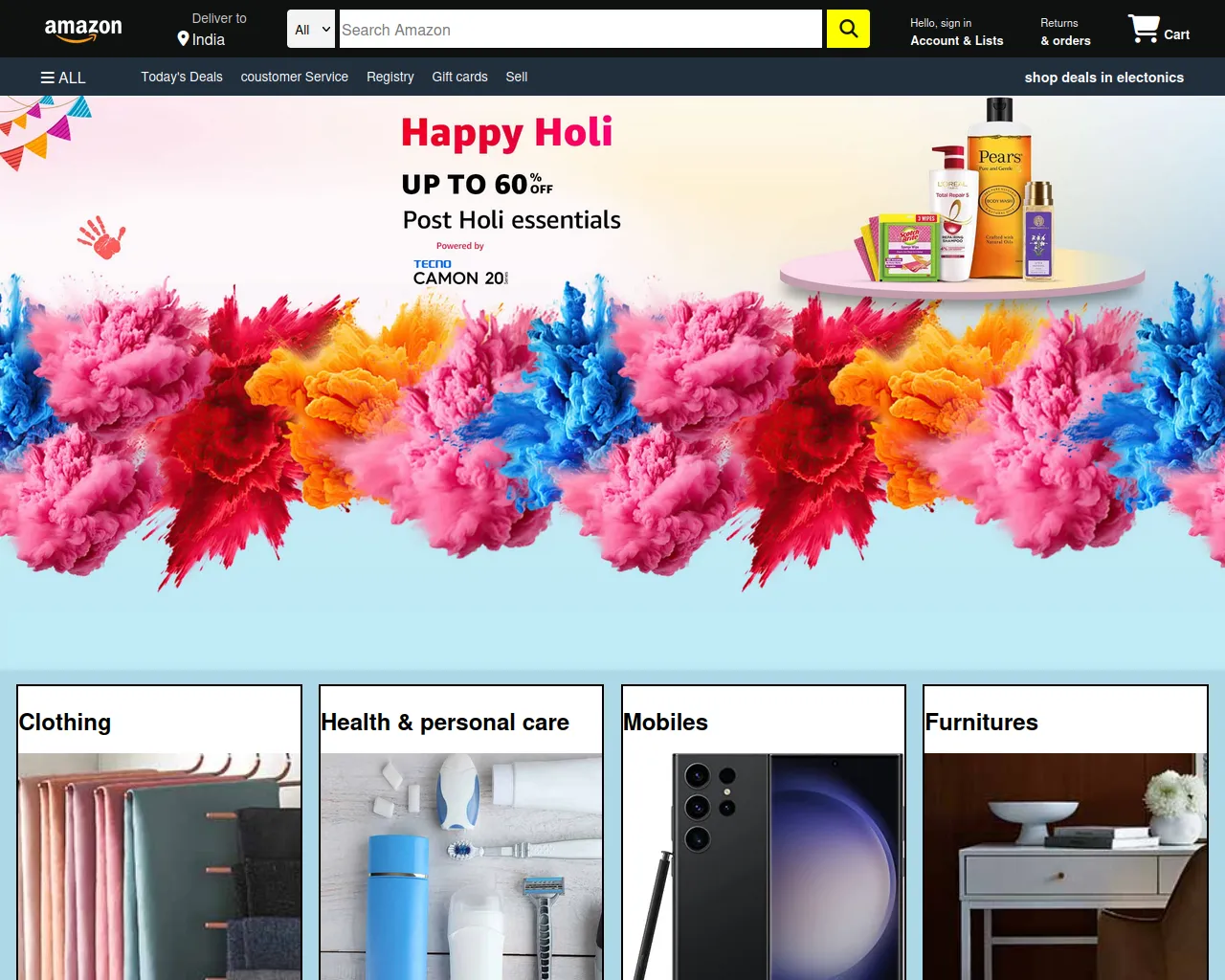 Screenshot of amazon-clone-six-rho.vercel.app