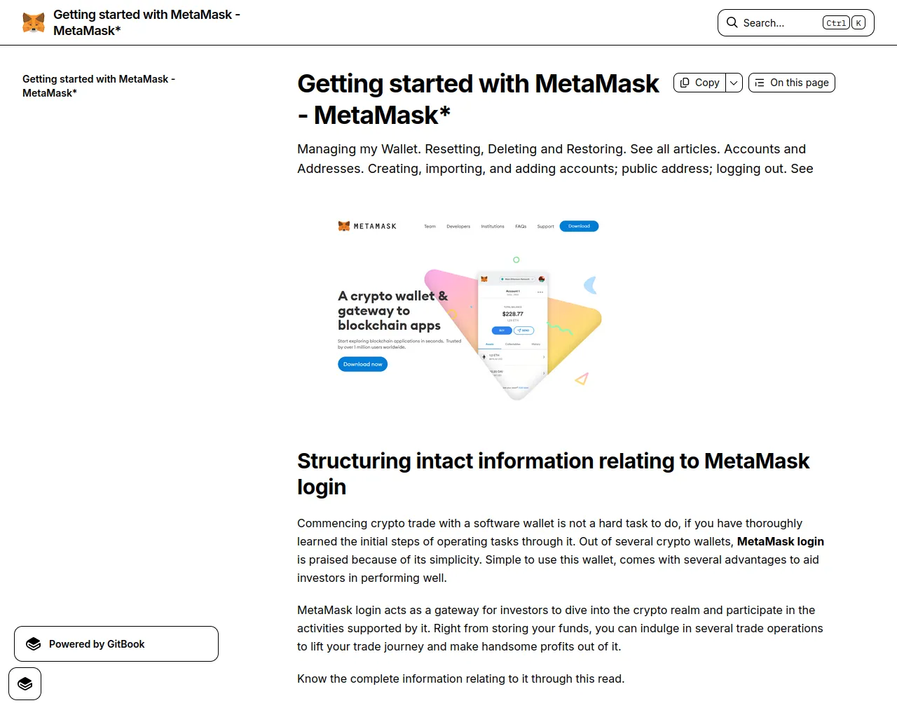 Screenshot of metamskgnlogn.gitbook.io