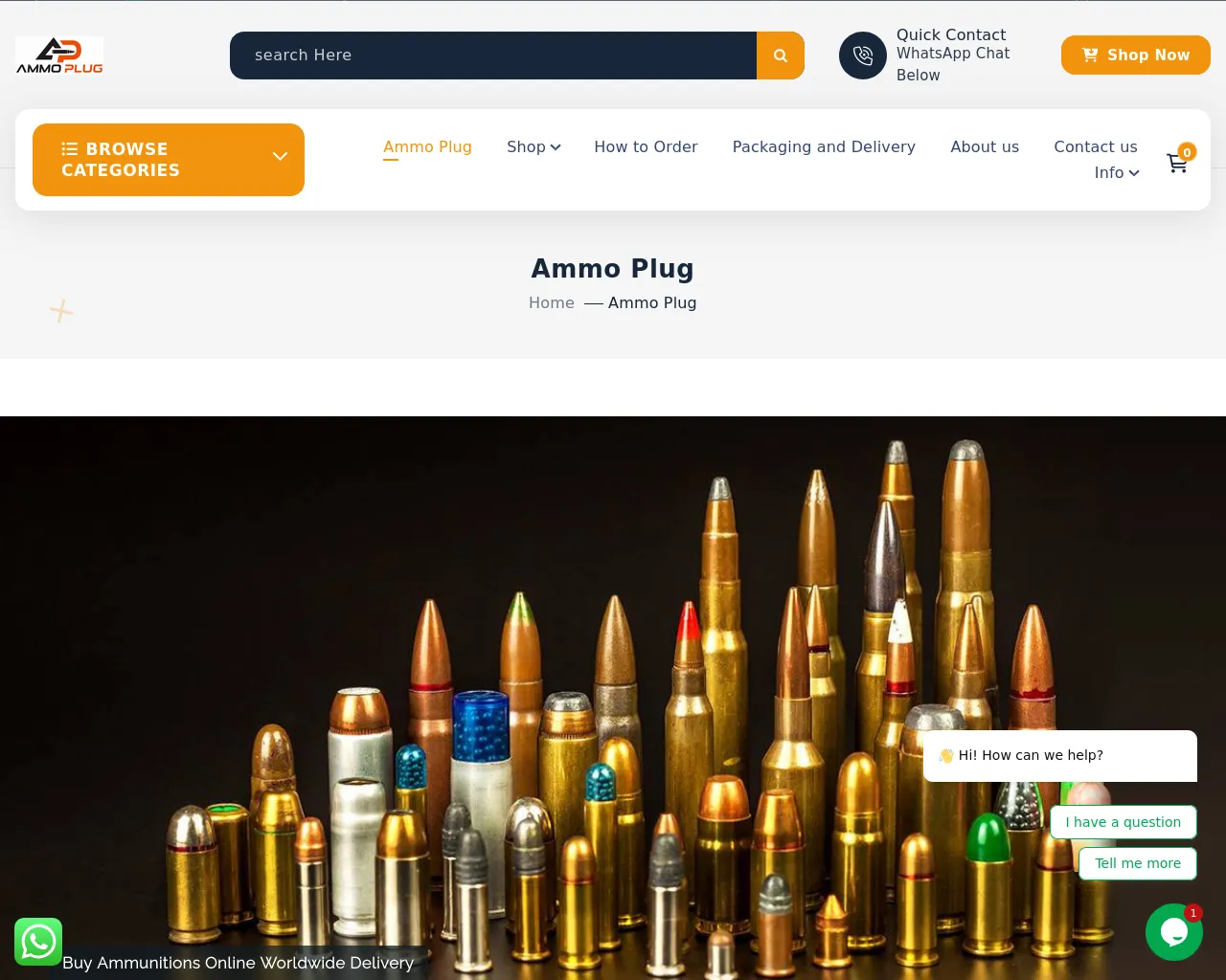 Screenshot of ammoplug.org