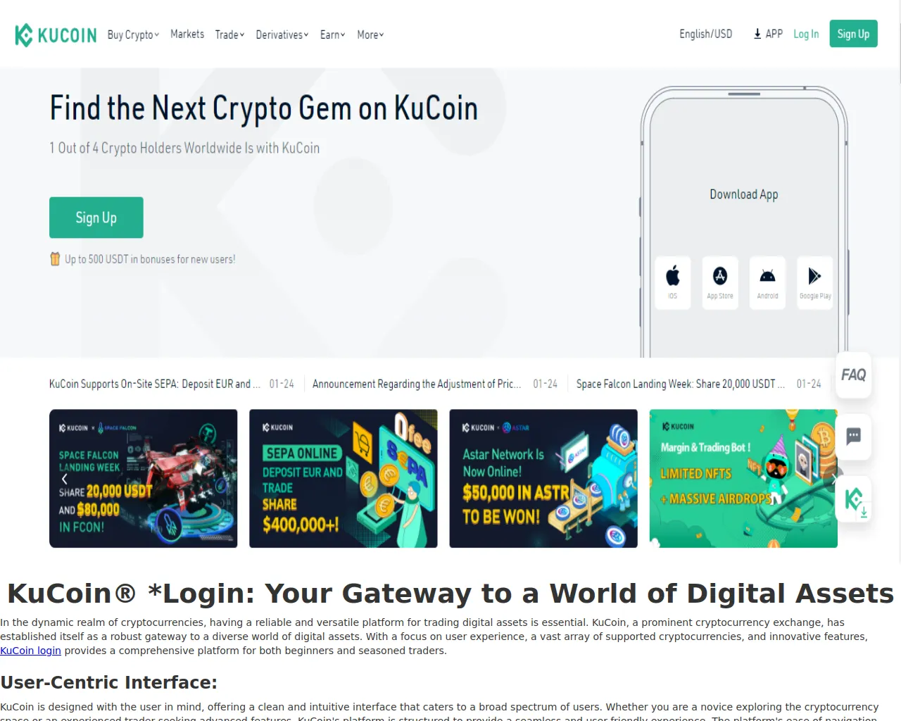 Screenshot of kucoimloginz.webflow.io