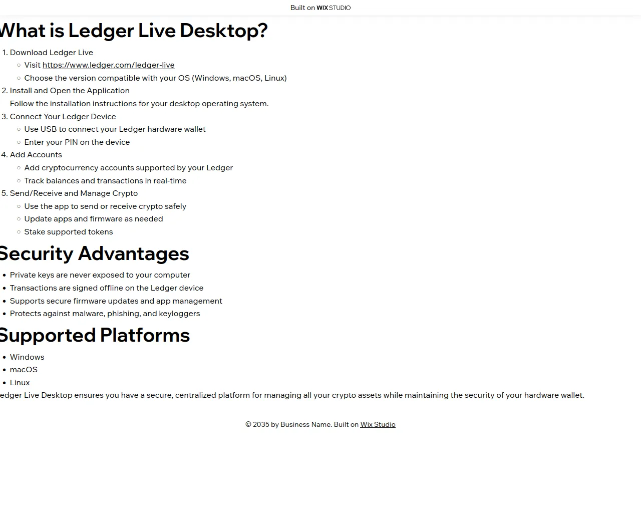 Screenshot of homeledgr.wixstudio.com