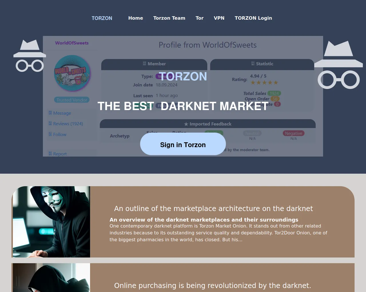 Screenshot of torzon-market.li