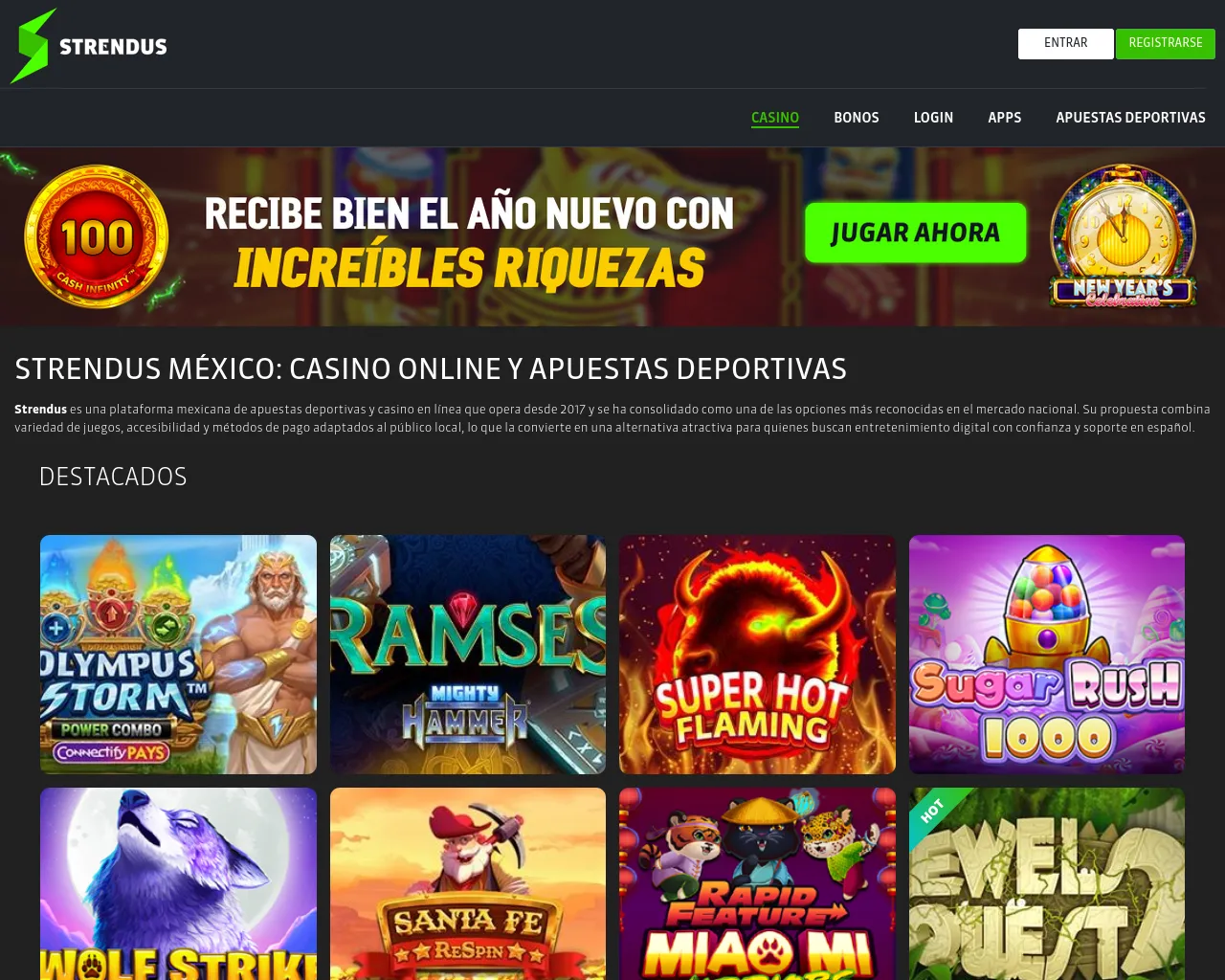 Screenshot of strenduslatam.com