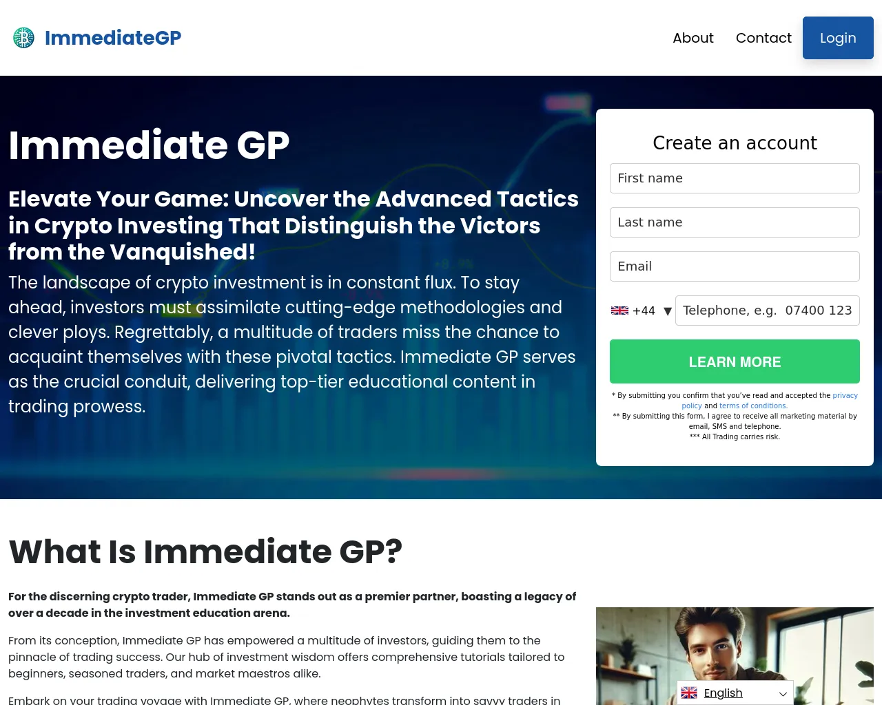 Screenshot of immediate-gp.org