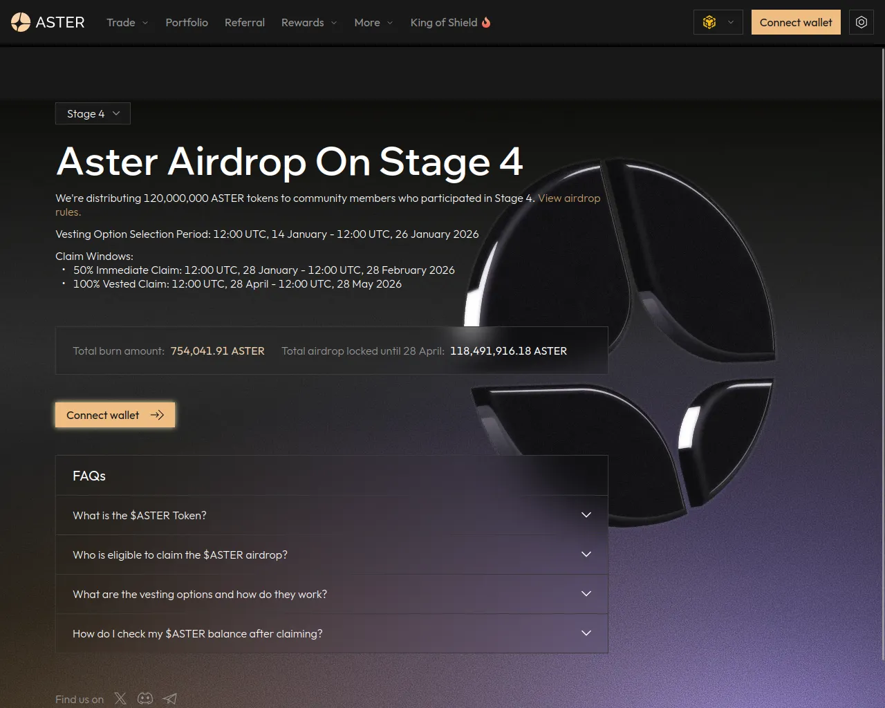 Screenshot of asterdex-rewards.com