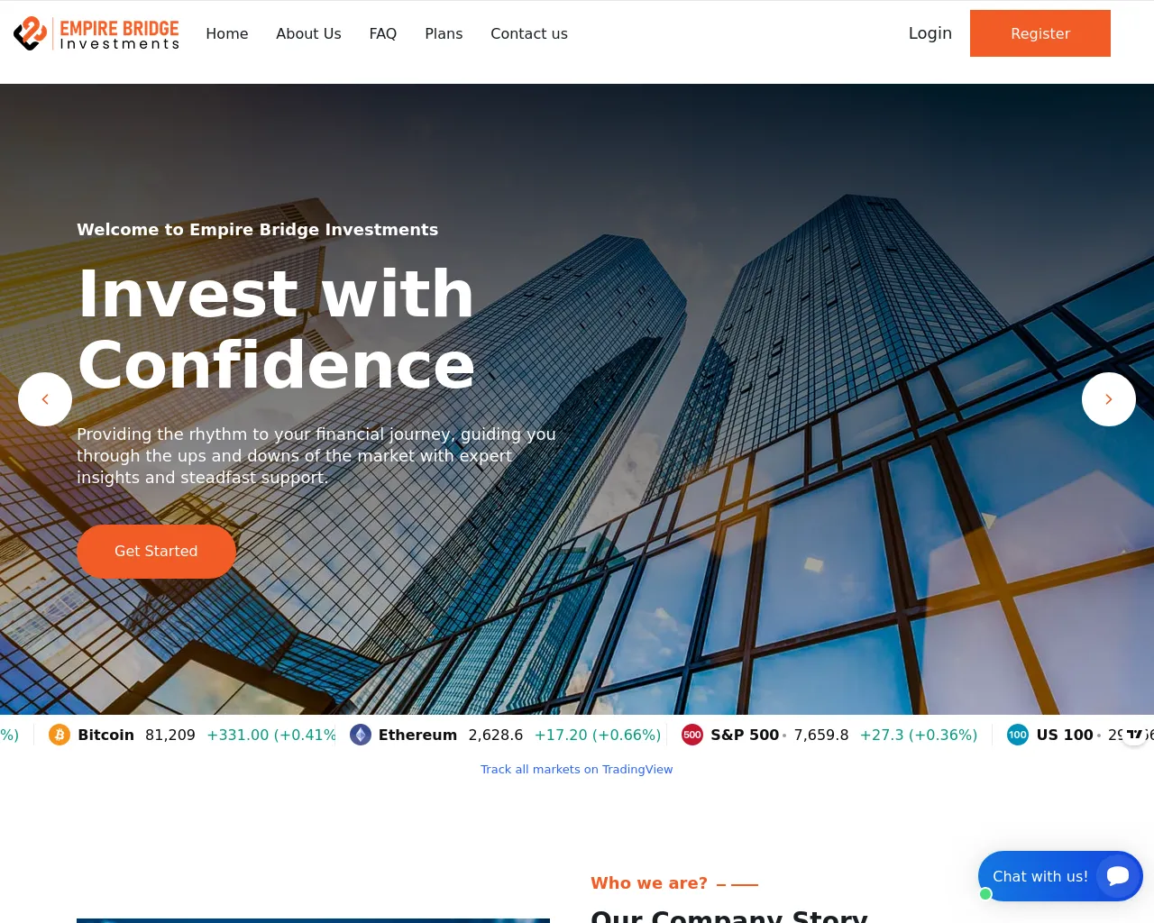Screenshot of empirebridge-investments.com
