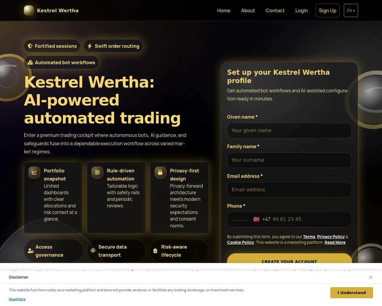 Screenshot of kestrelwertha.click