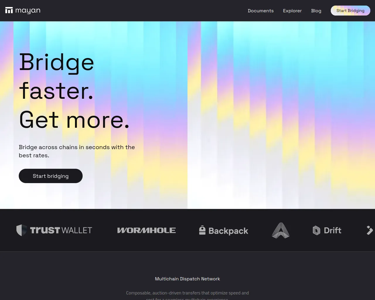 Screenshot of mayanswap.com