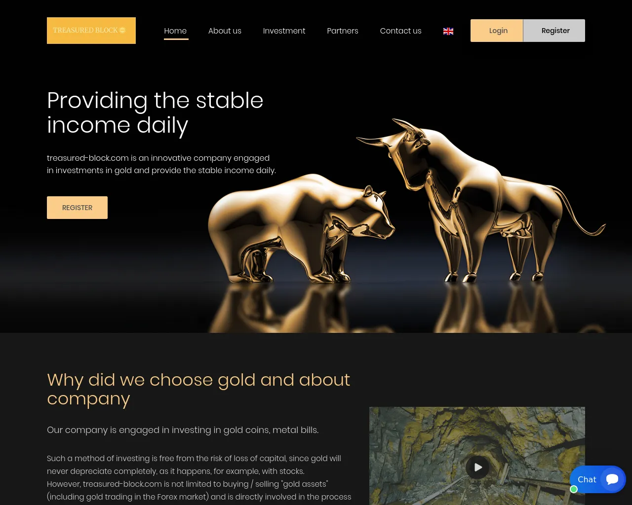 Screenshot of treasured-block.com