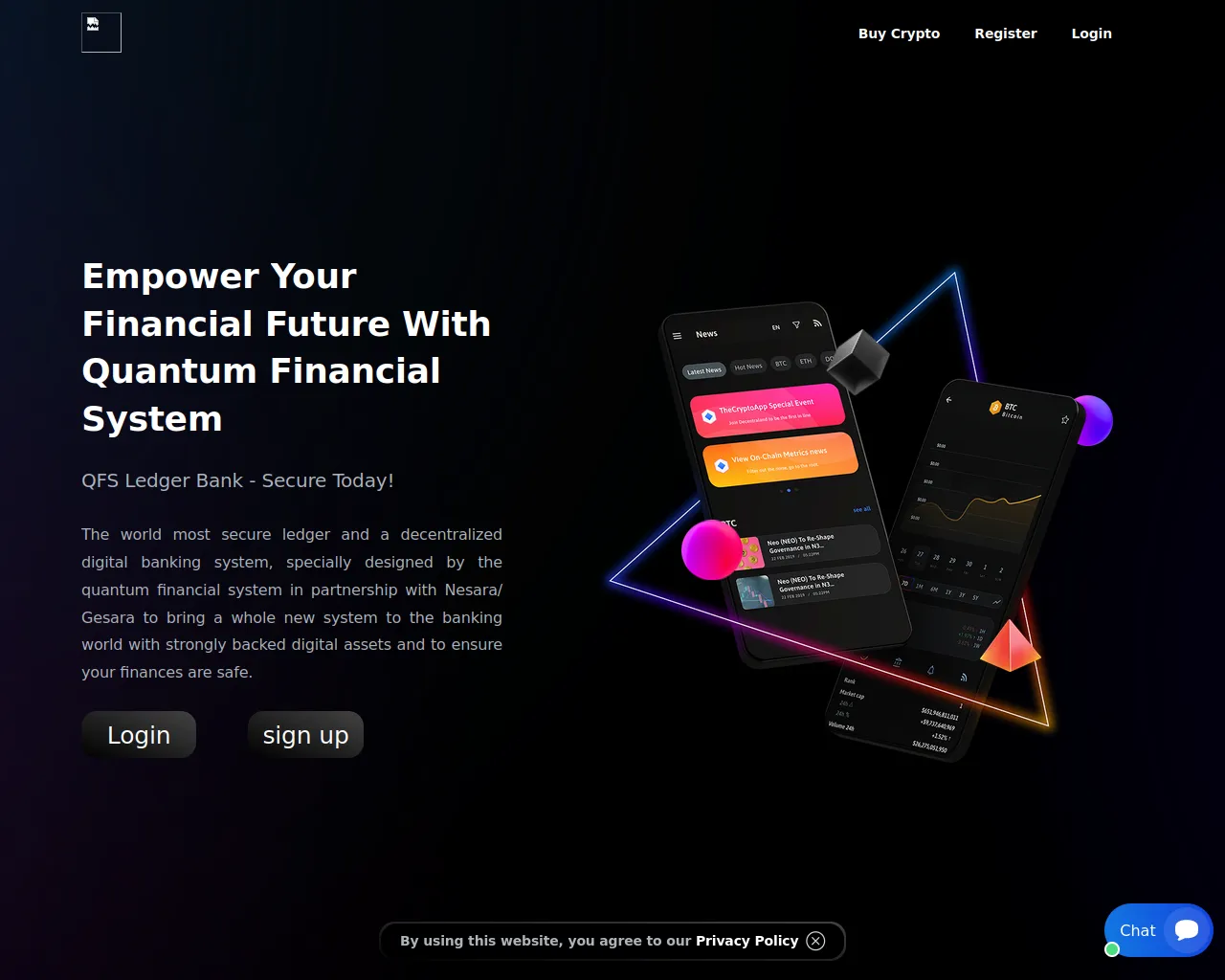 Screenshot of qfs-ledgerbank.com