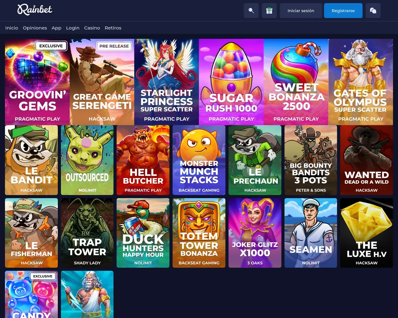 Screenshot of rainbetmx.info