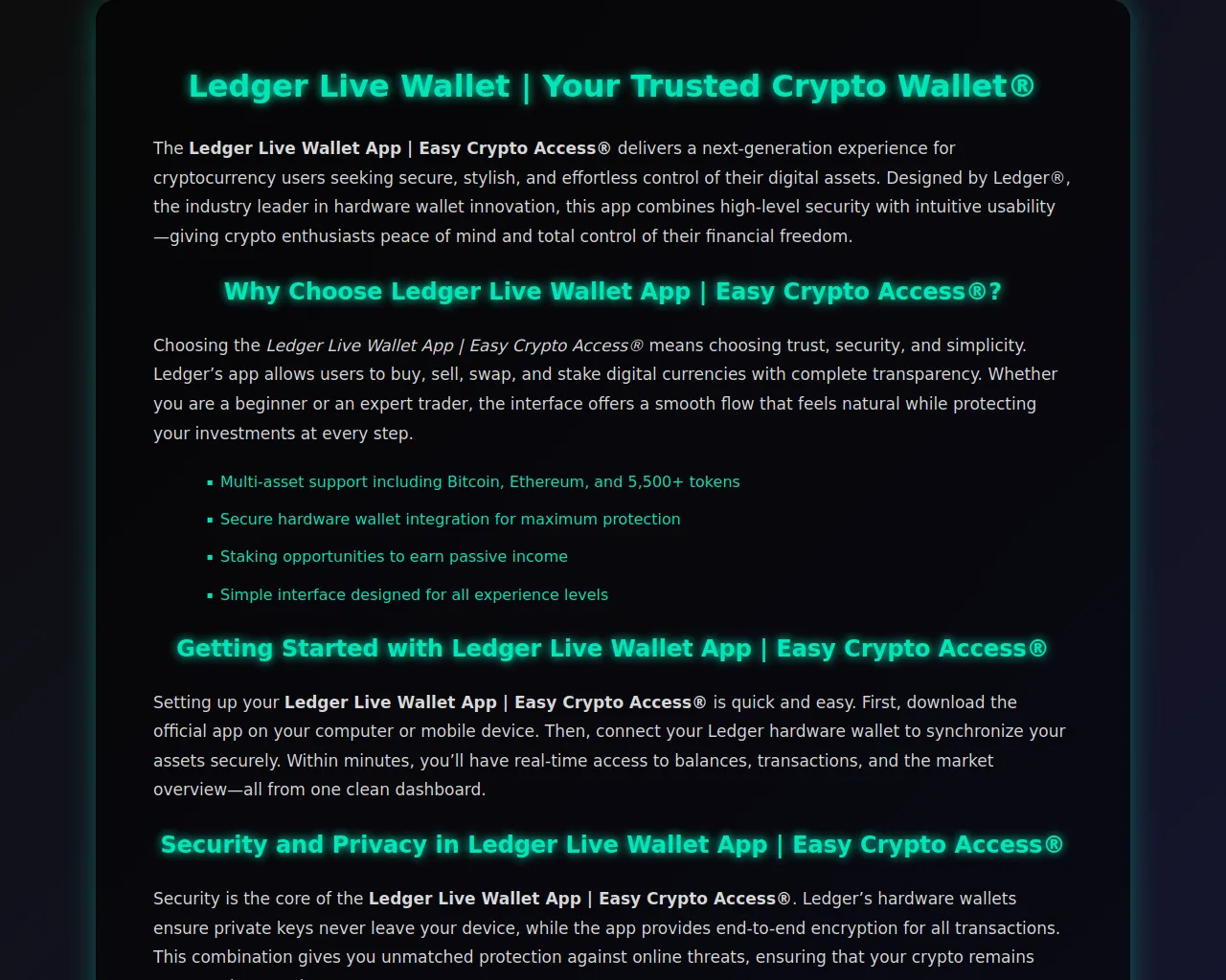 Screenshot of action-wallet-ledgjor-live.pages.dev