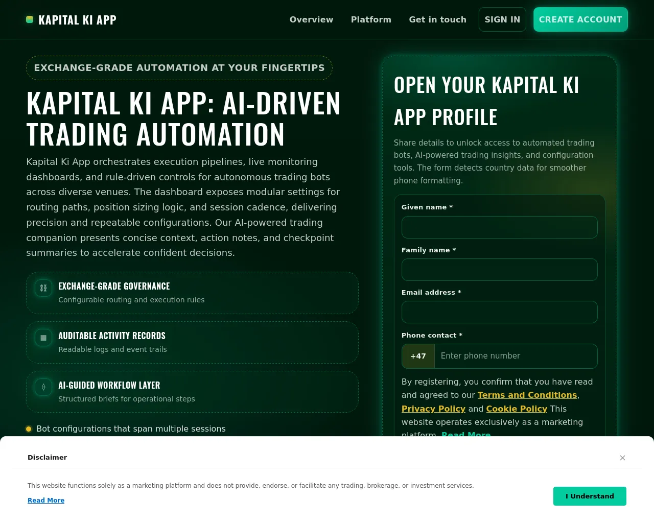 Screenshot of kapitalkiapp.com
