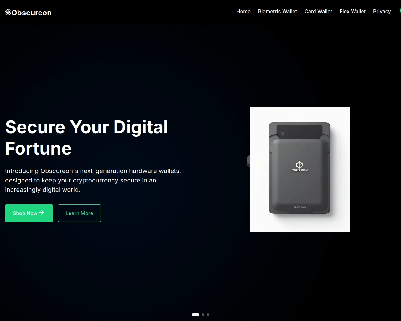 Screenshot of obscureon.cc