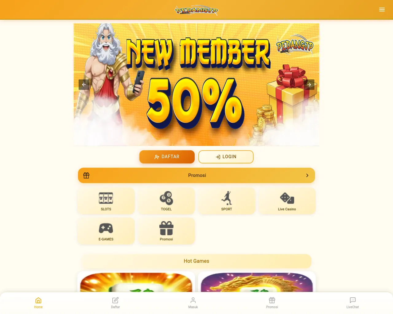 Screenshot of pedangjpitcom.pages.dev