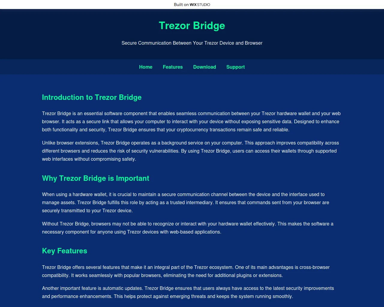 Screenshot of client-bridge.wixstudio.com