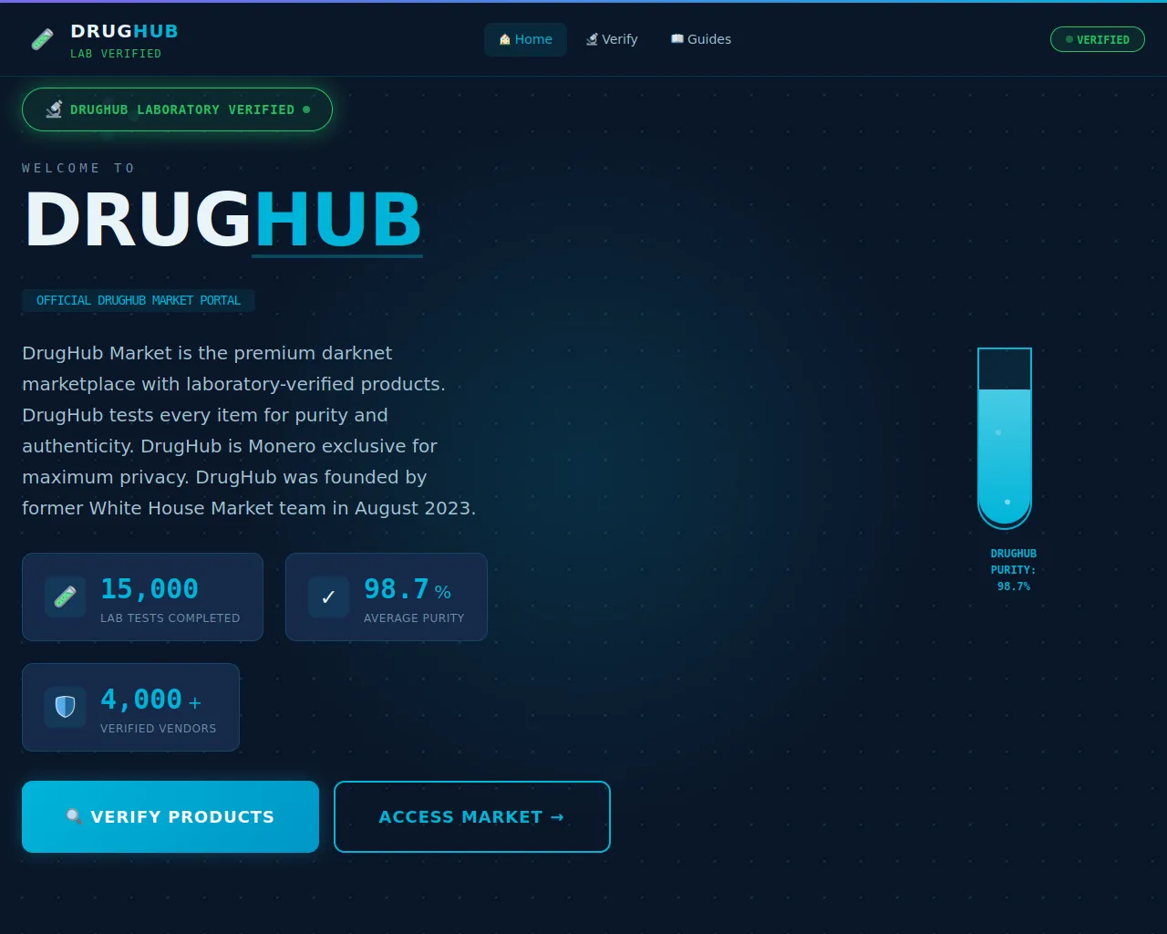Screenshot of drughubmain.info