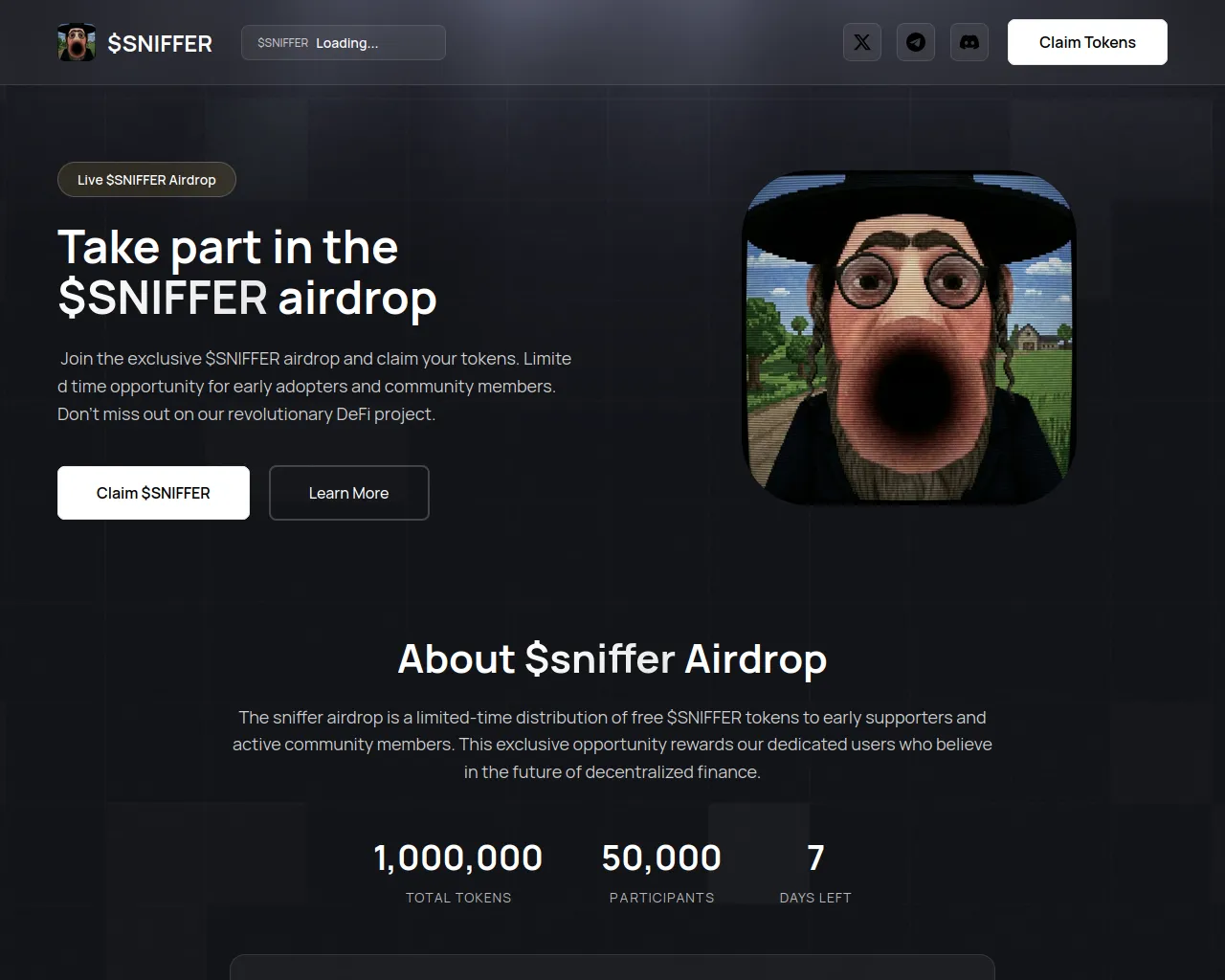 Screenshot of claim-sniffer.pages.dev