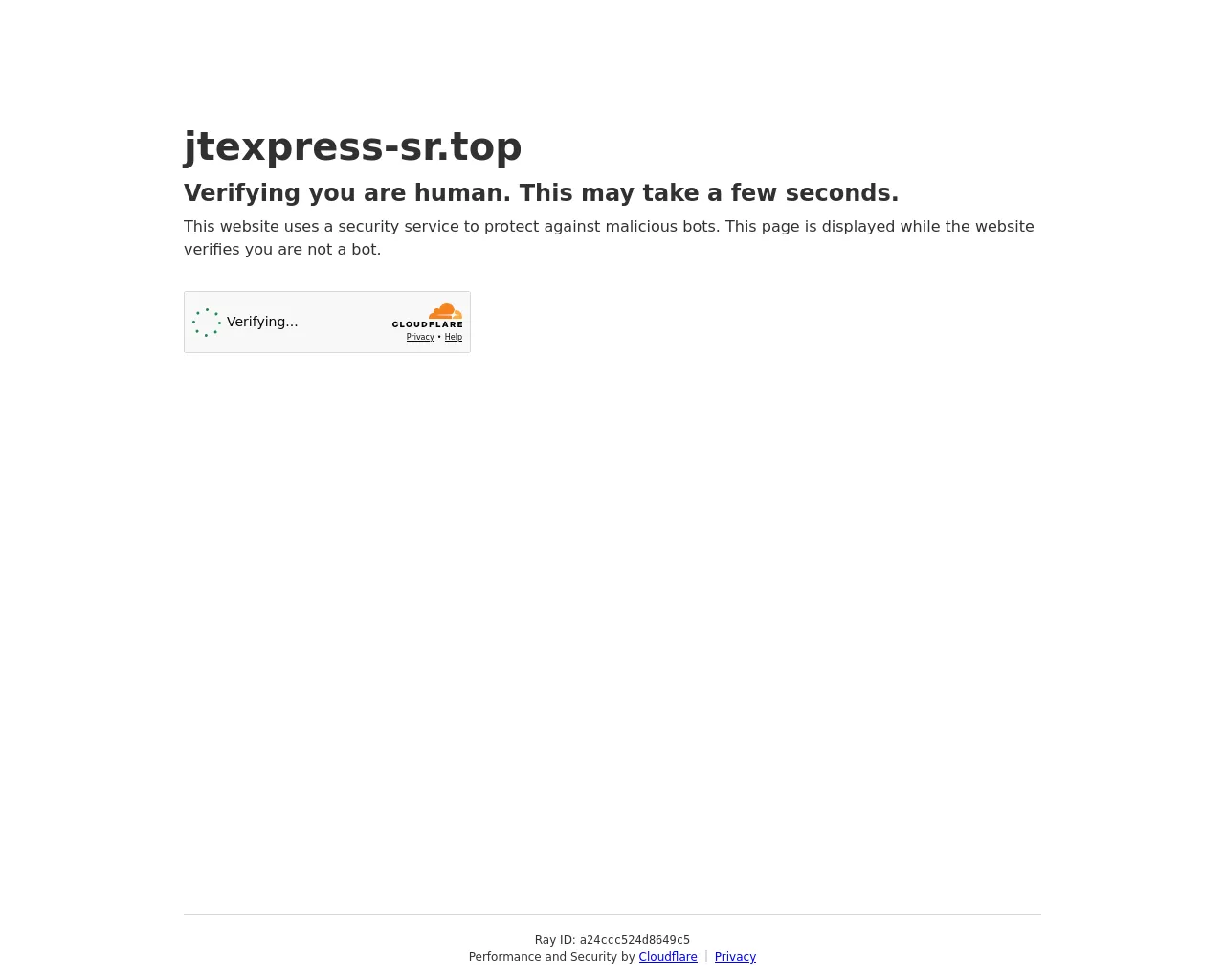 Screenshot of jtexpress-sr.top