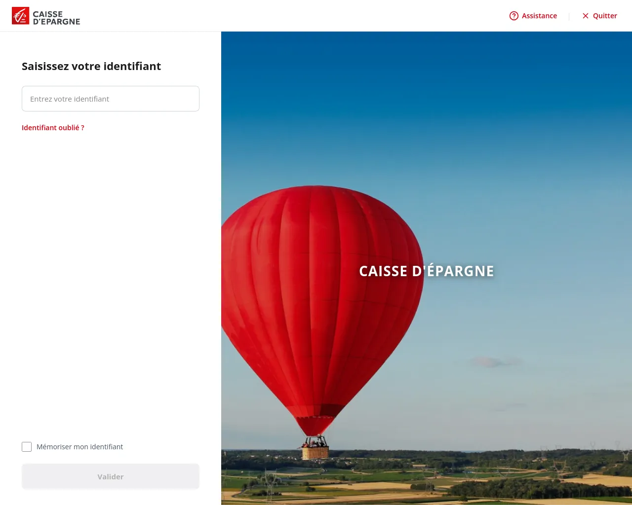 Screenshot of caisse-epargne.mdps.fr