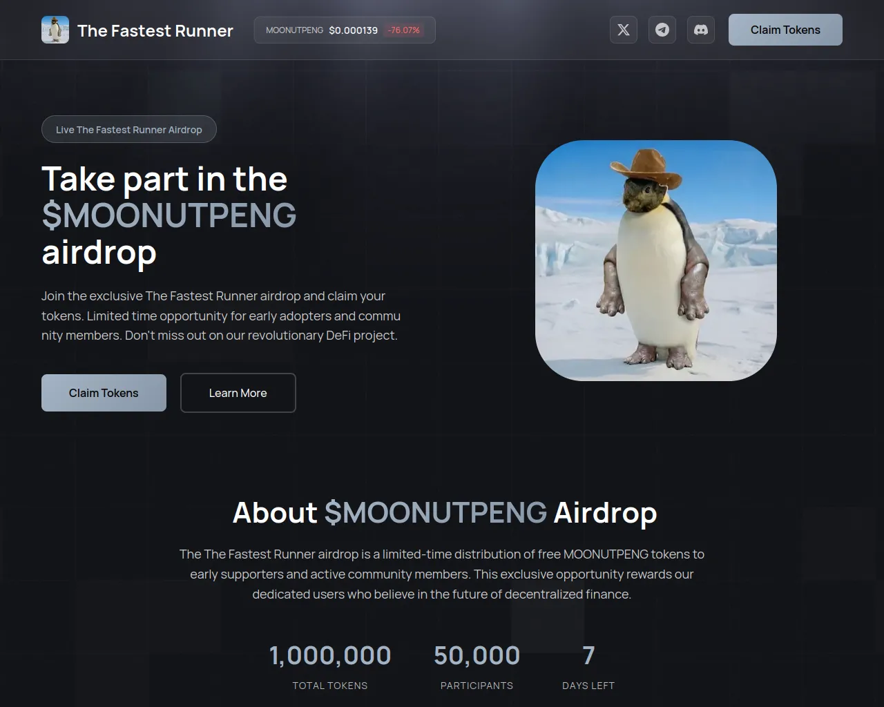 Screenshot of event-moonutpeng.fun