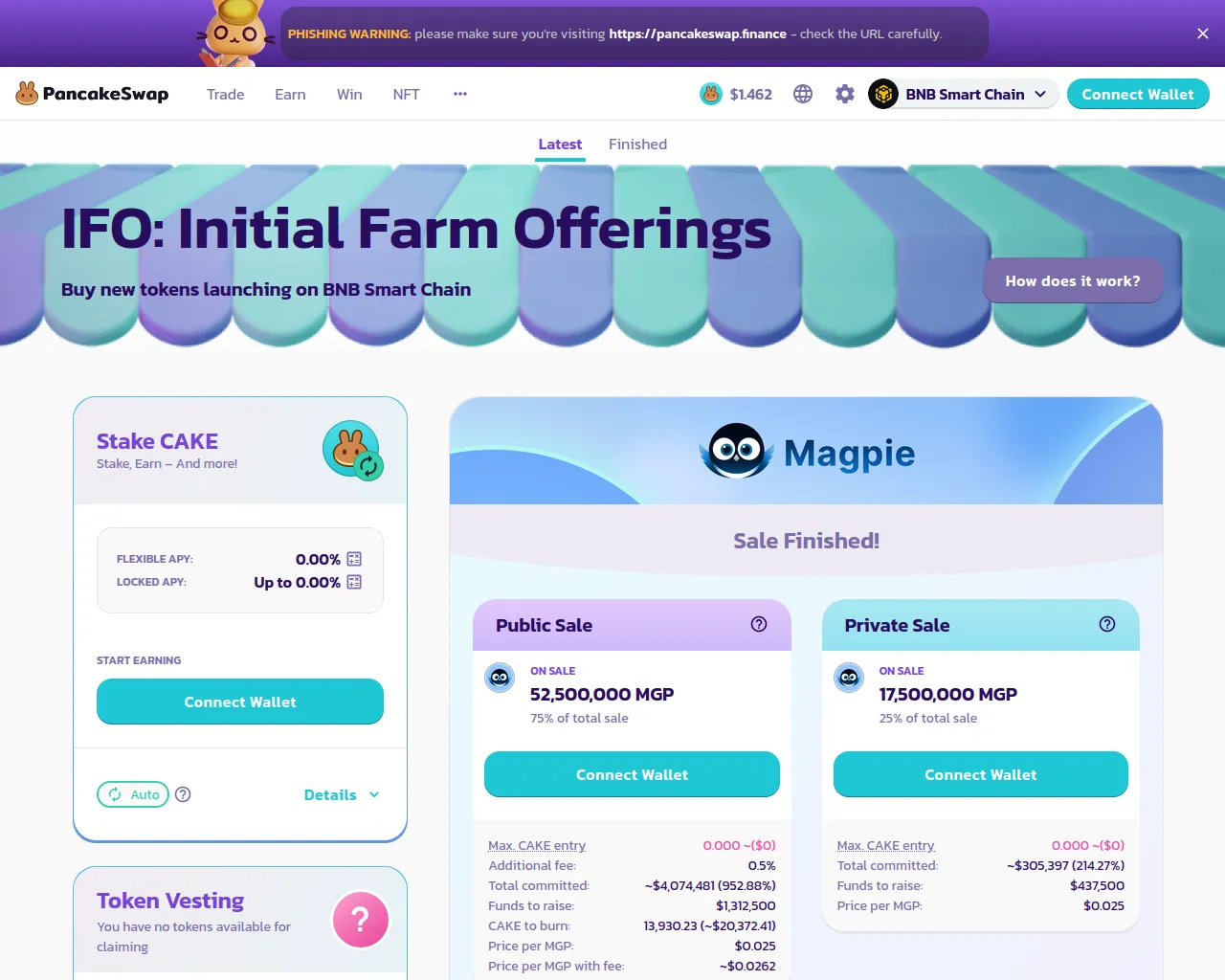 Screenshot of pancake-frontend-29e48ga31-chefilip.vercel.app