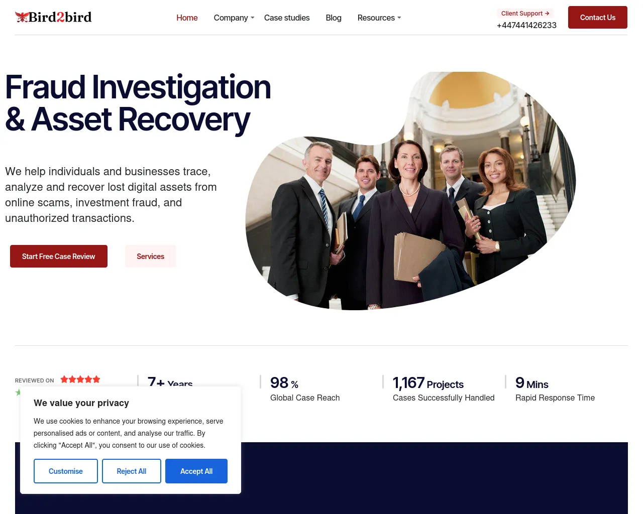 Screenshot of bird2bird.net