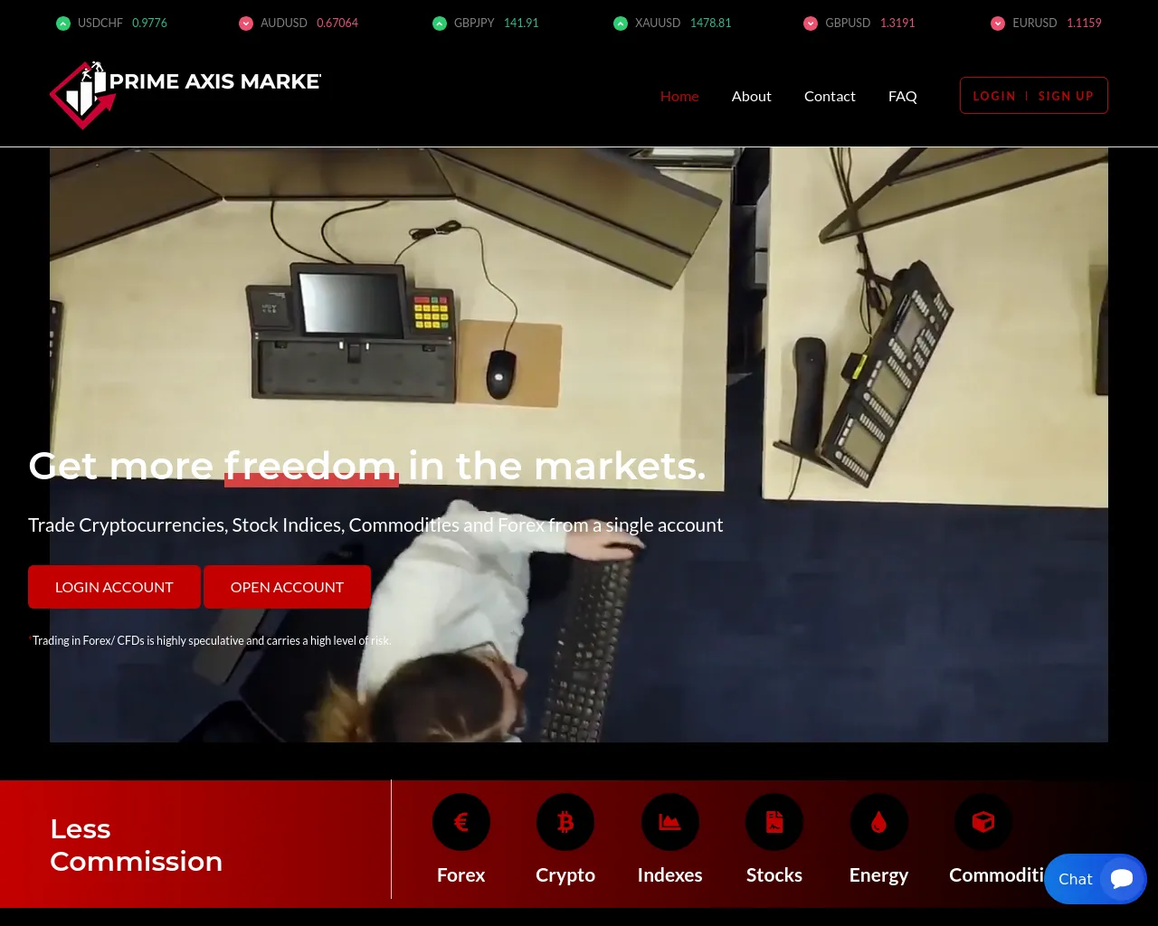 Screenshot of primeaxismarket.live