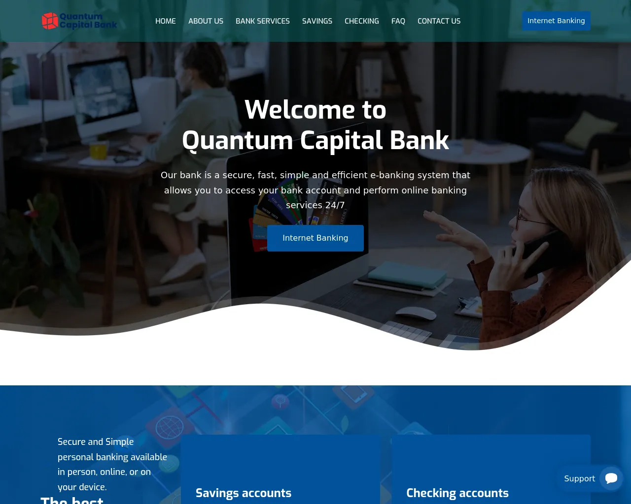 Screenshot of quantumcapitalbk.com