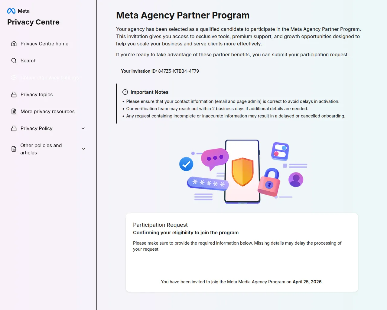 Screenshot of setup.invoice-partners-agency.com