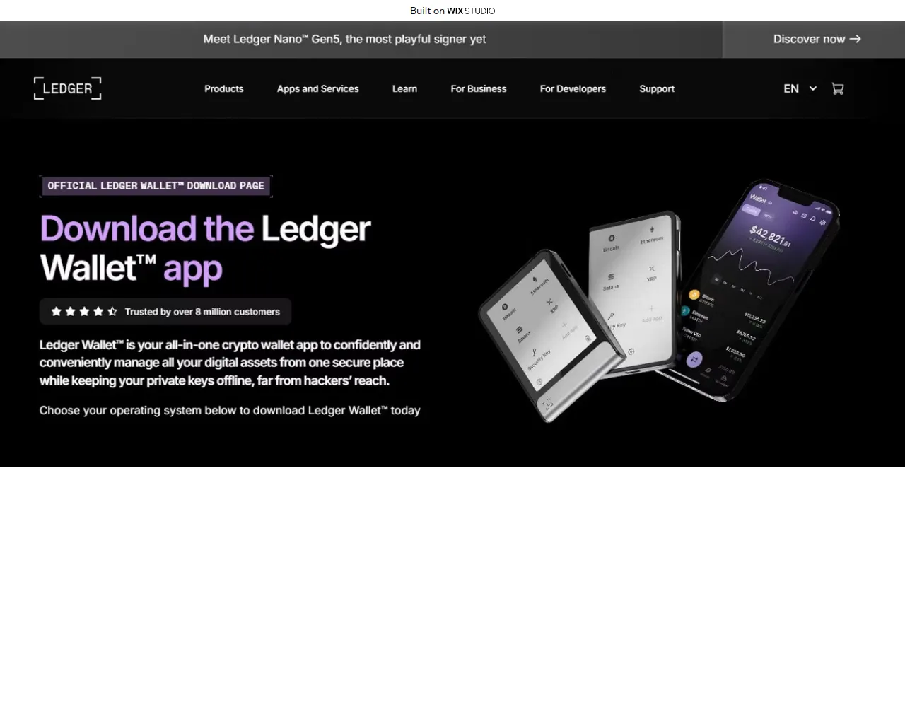 Screenshot of ladgerr.wixstudio.com