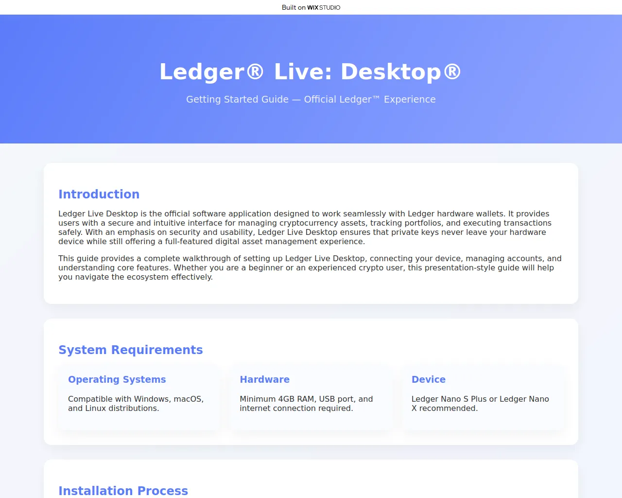 Screenshot of ledgr-desktop.wixstudio.com
