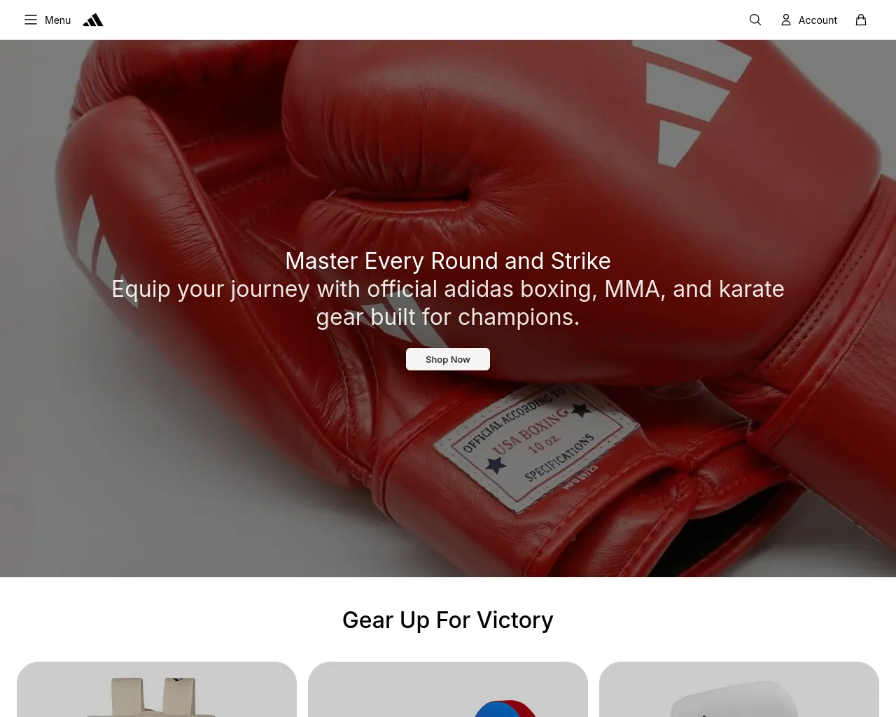 Screenshot of adidascombatsports.shop