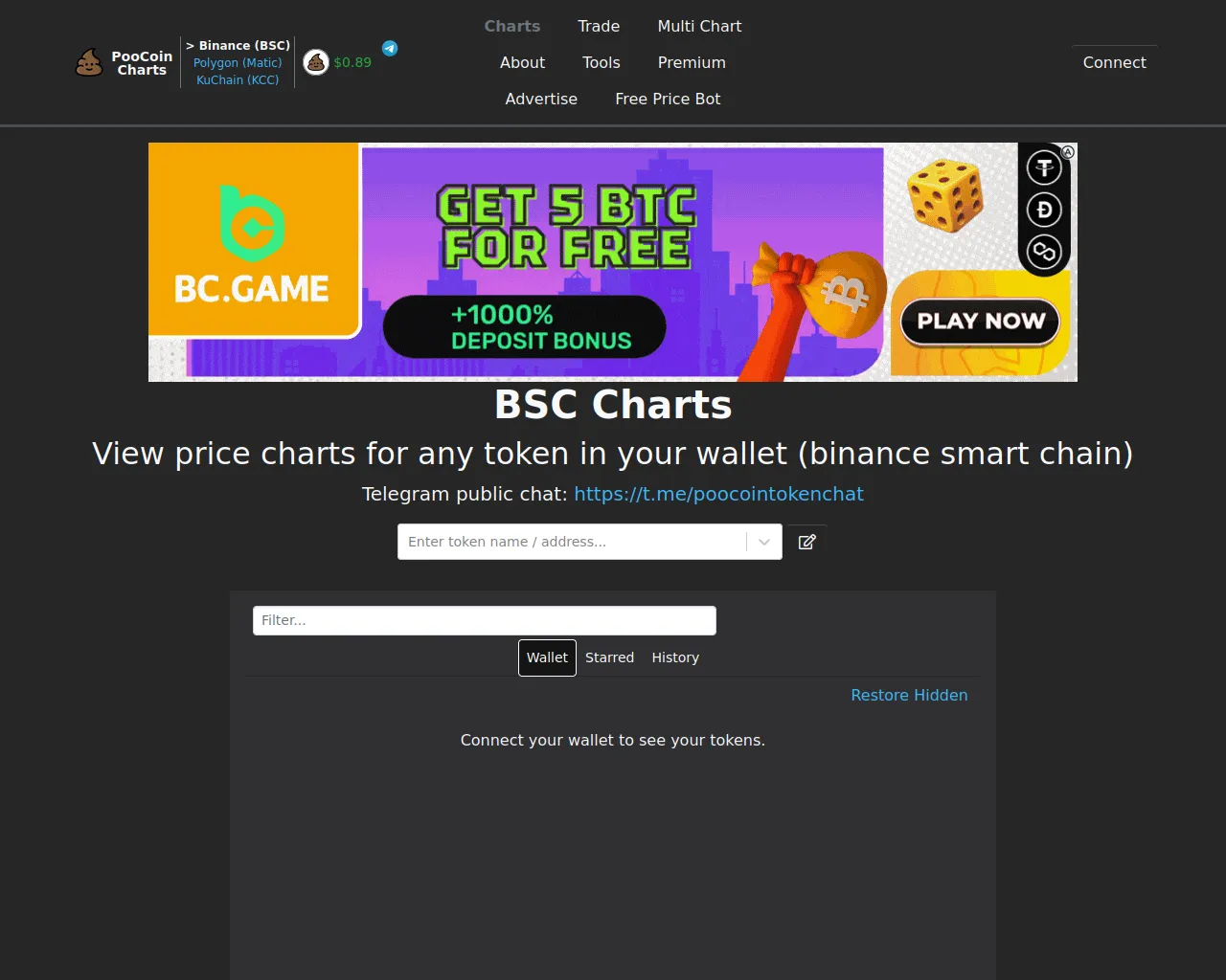 Screenshot of newpoocoinbscapp.com
