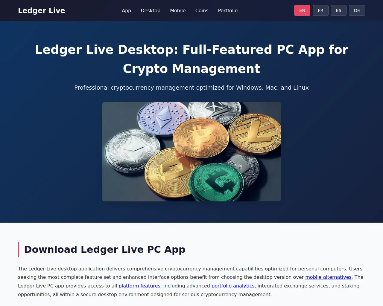 Screenshot of ledger-wallet-management.com