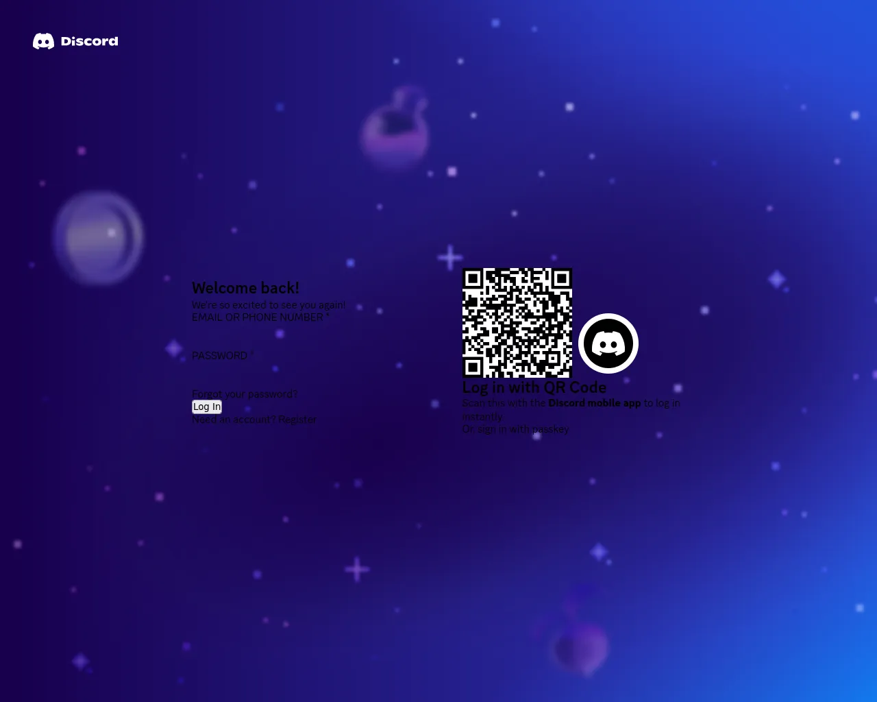 Screenshot of discord-login-page-clone.vercel.app