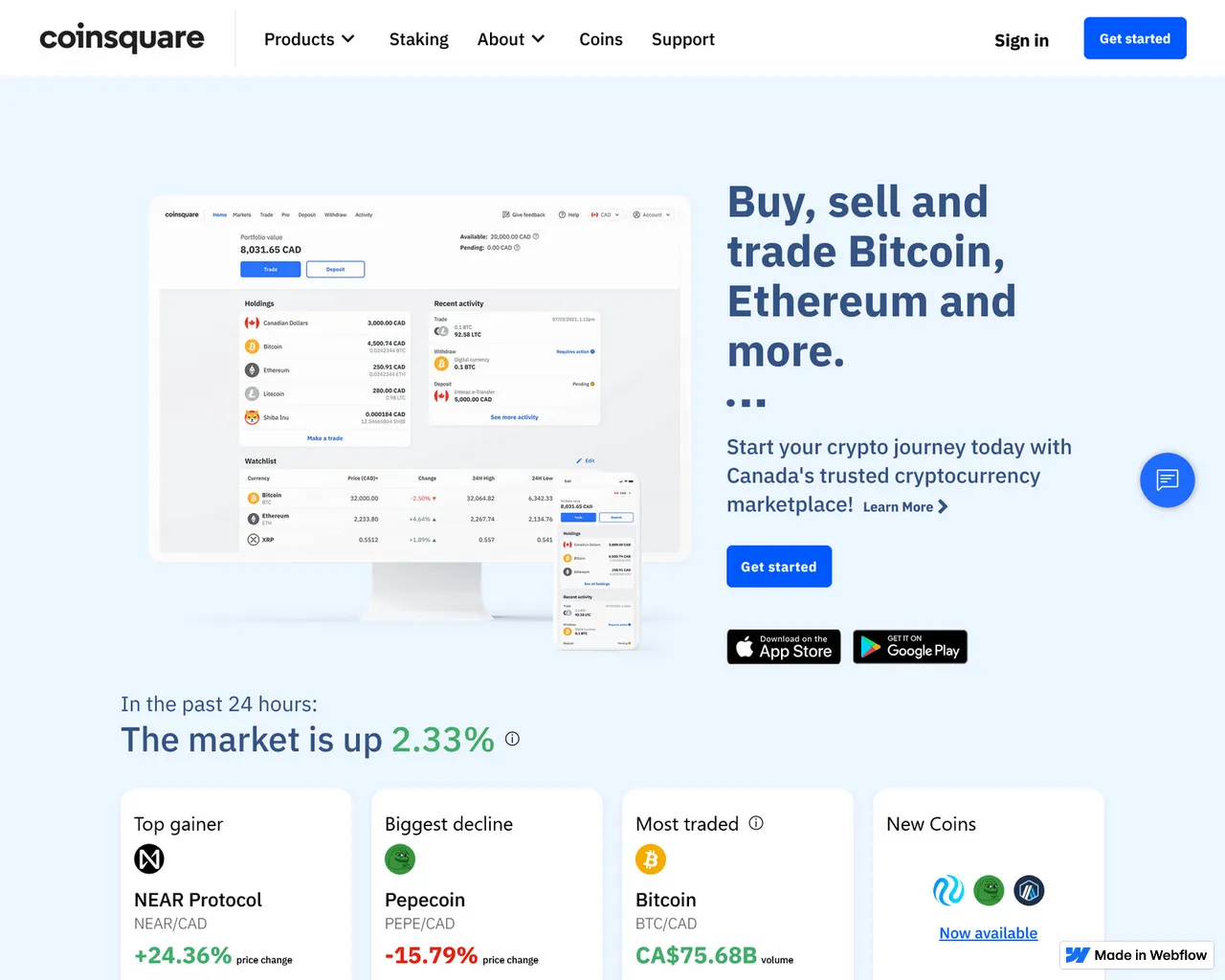 Screenshot of signin-coinssquare----secure.webflow.io