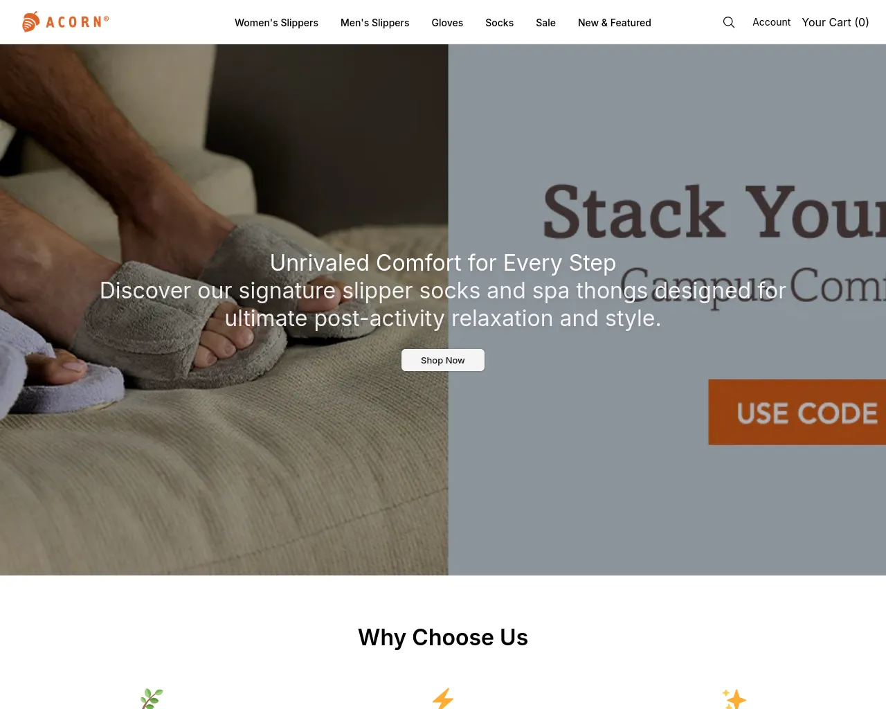 Screenshot of acornvibe.shop