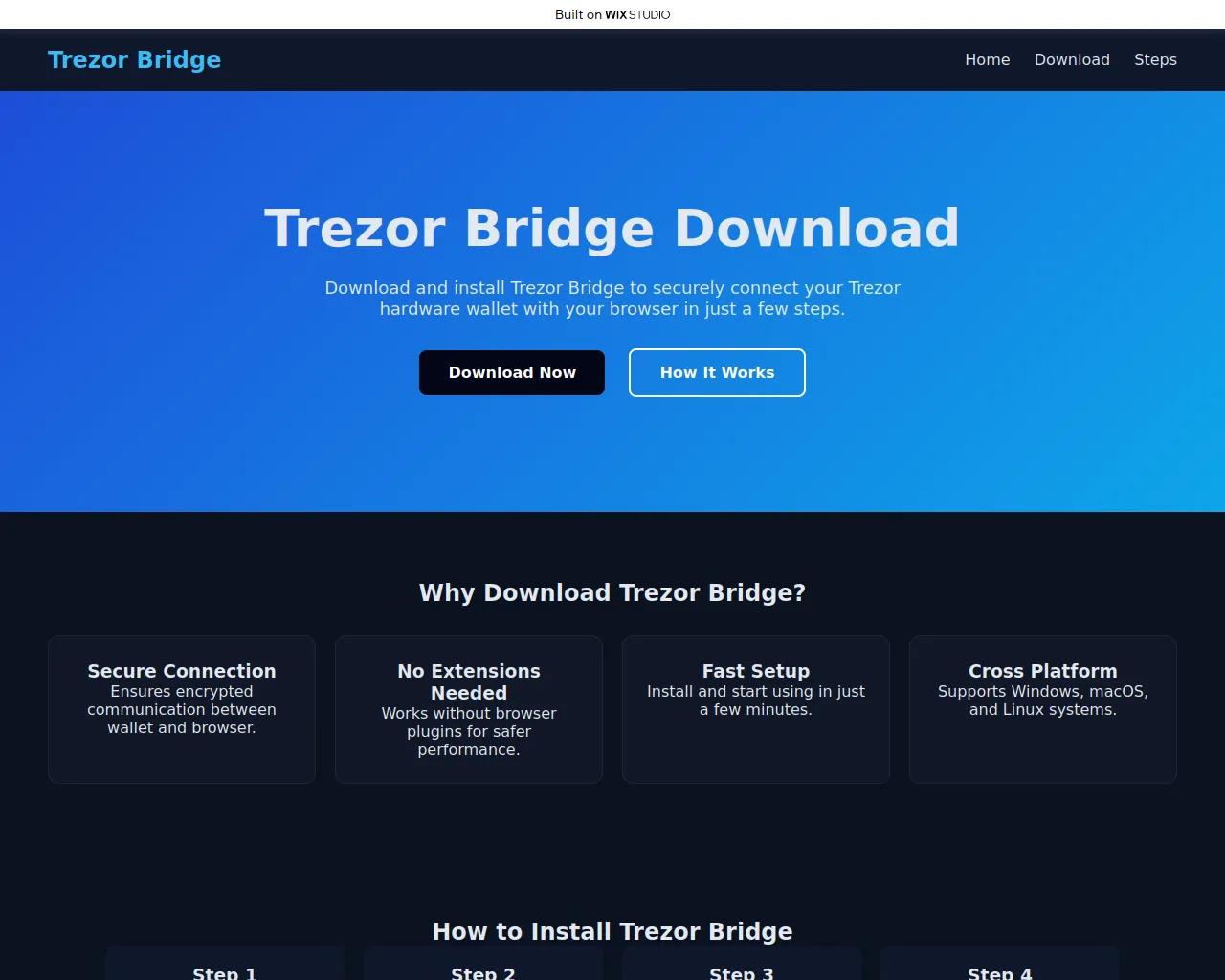 Screenshot of guest-bridge.wixstudio.com
