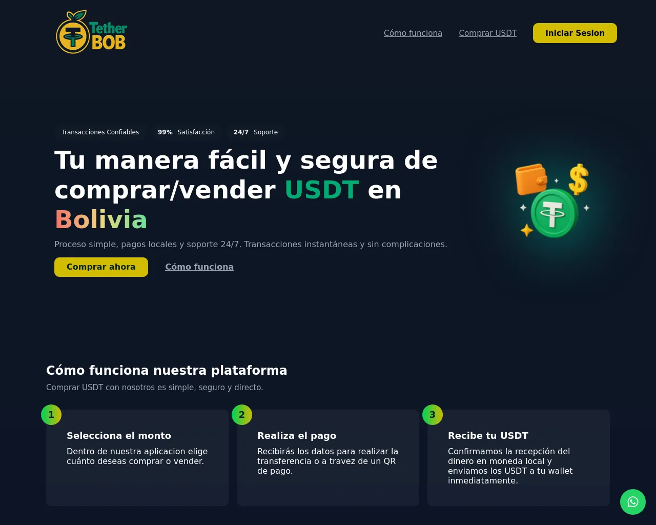 Screenshot of tetherbob.com