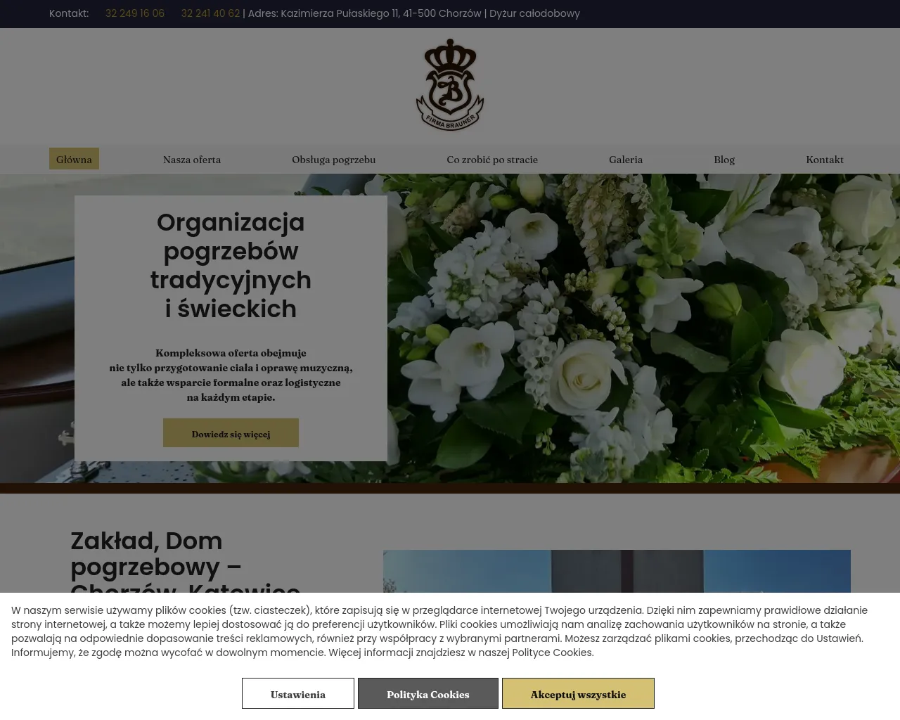 Screenshot of brauner.com.pl