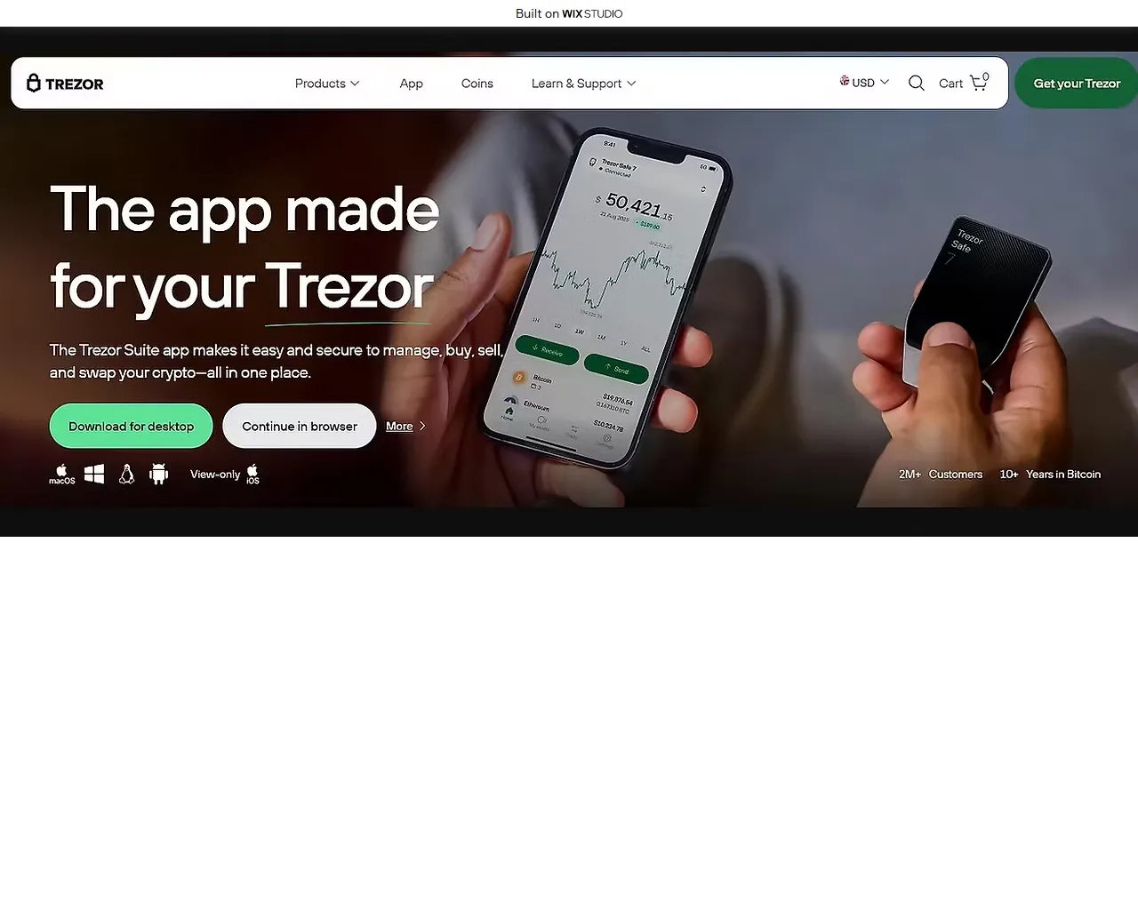 Screenshot of started-iotrez.wixstudio.com