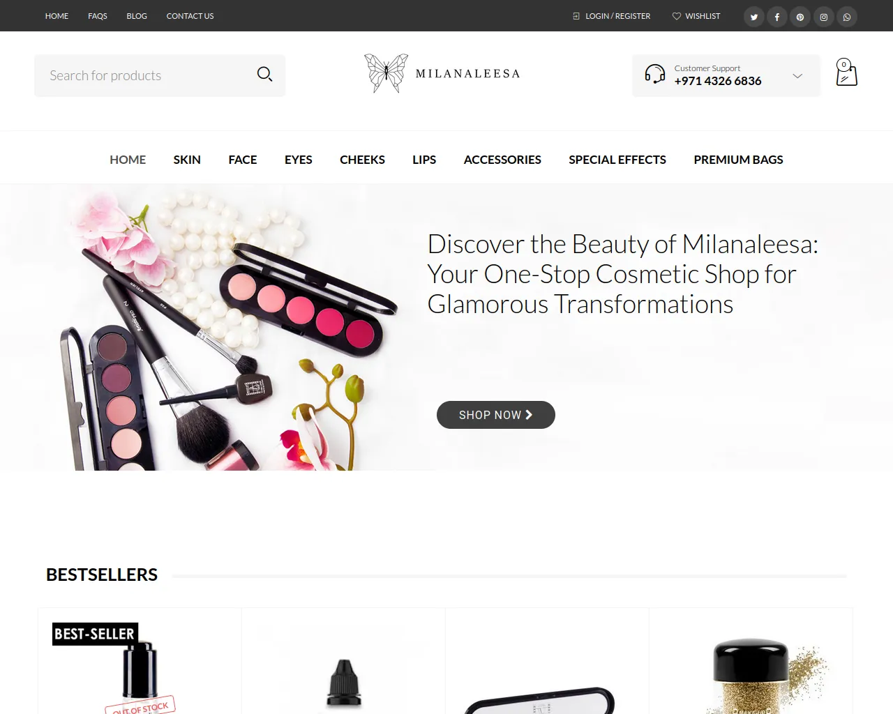 Screenshot of milanaleesa.com