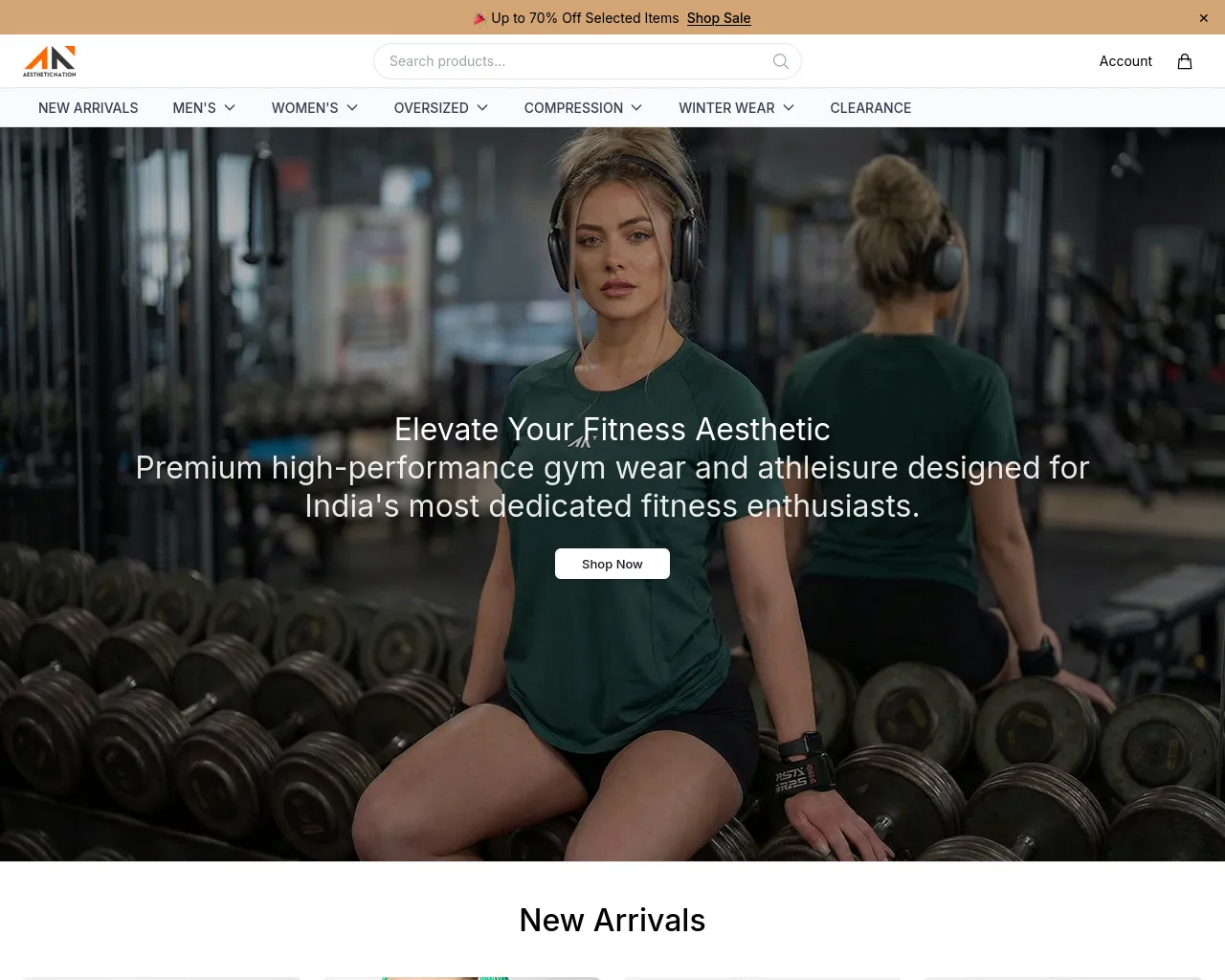 Screenshot of aestheticnation.shop