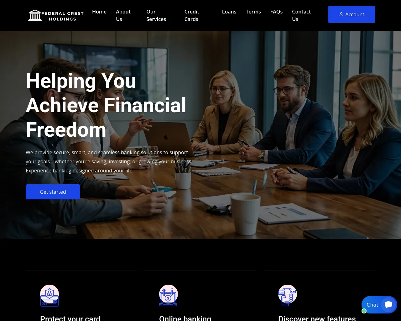 Screenshot of federalcrestholdings.com