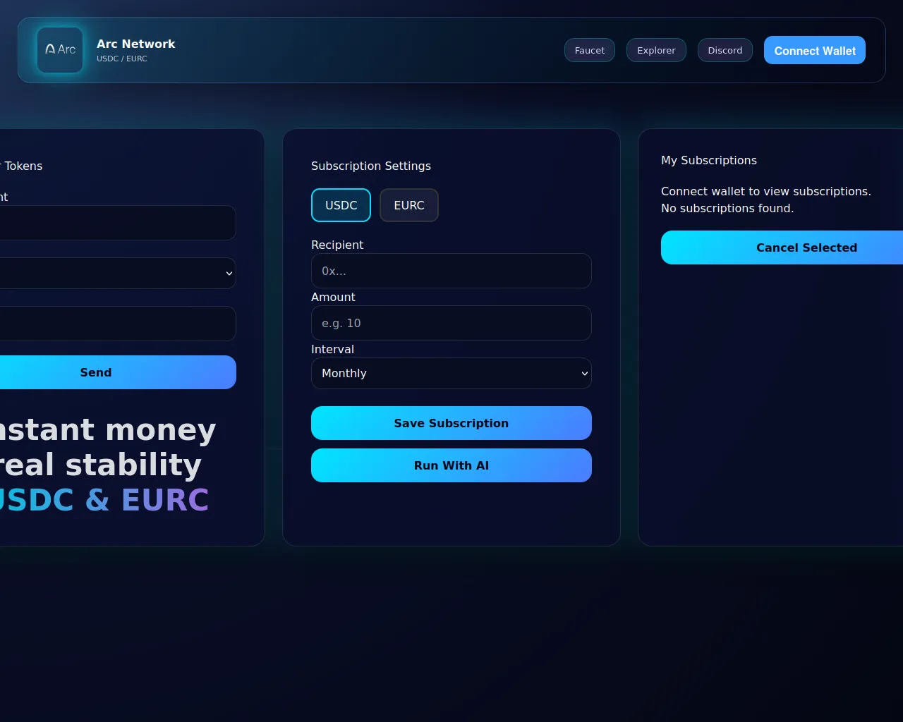 Screenshot of arcpayai.xyz