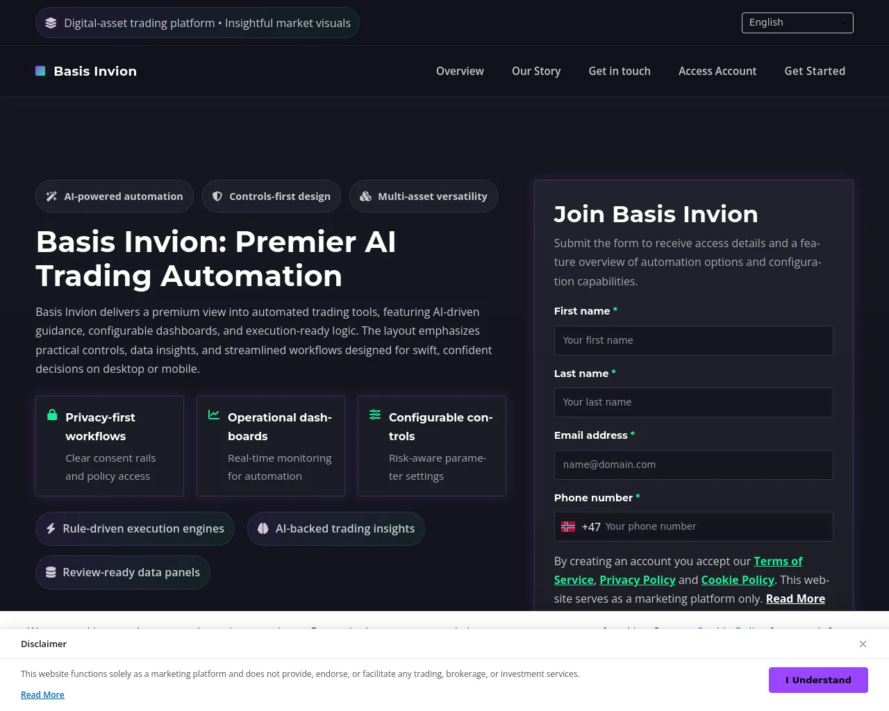 Screenshot of basis-invionpro.com