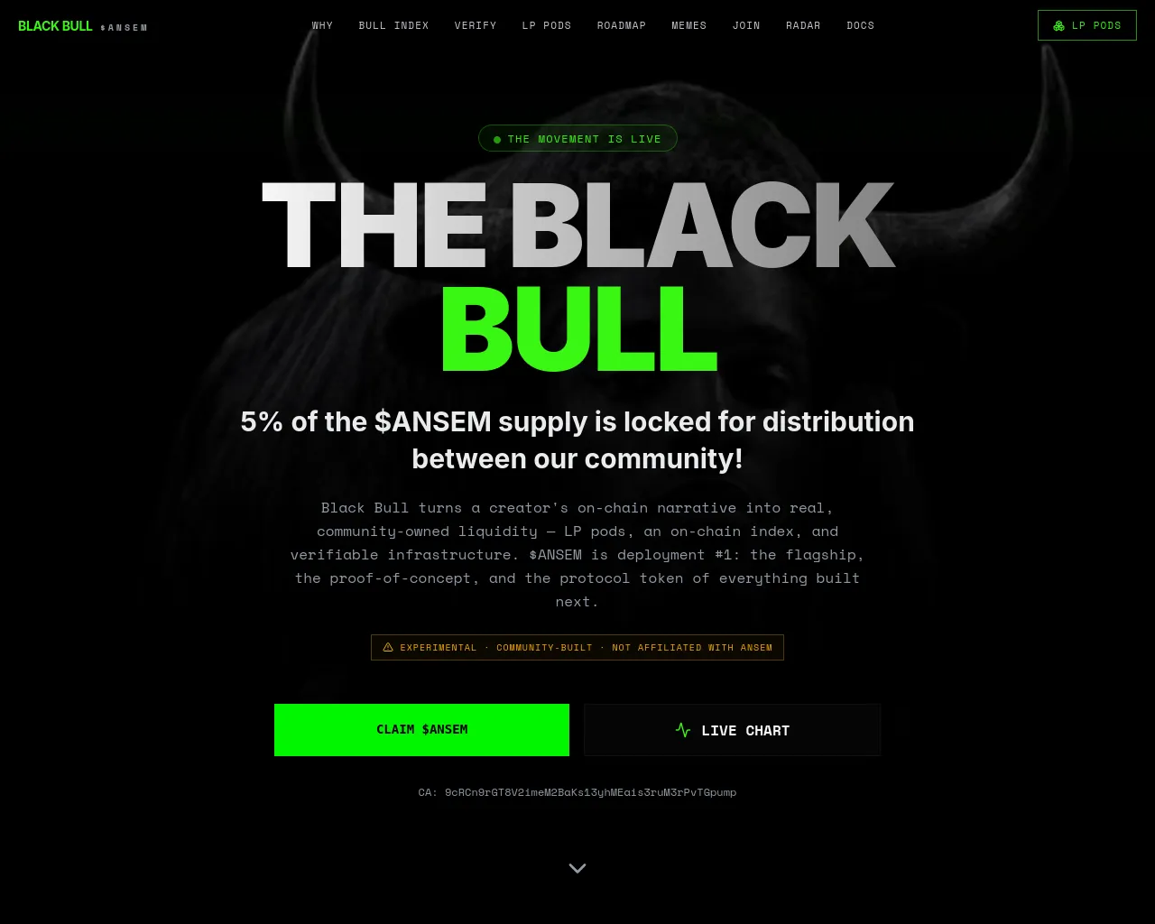 Screenshot of claims-blackbullsol.com