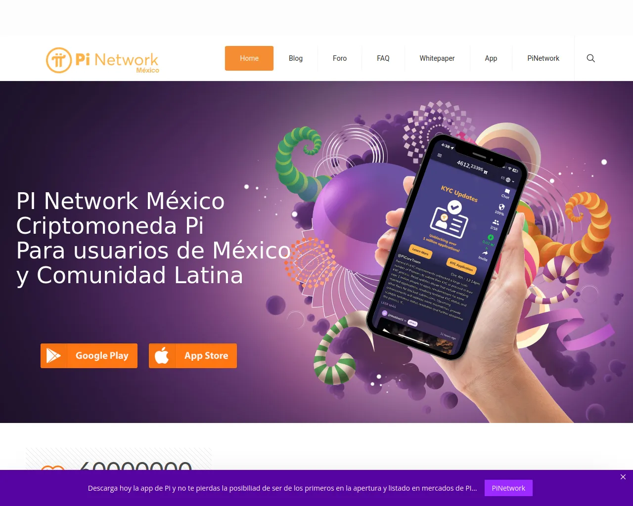 Screenshot of minepi.mx